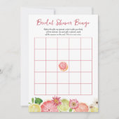 Bingo Citrus Vrijgezellenfeest Game Kaart (Voorkant)