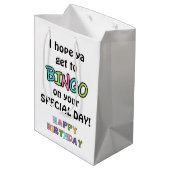 Bingo désire pour votre sac cadeau moyen anniversa (Dos Angle)