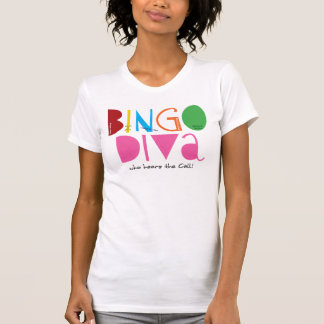 Bingo Diva Dames Casual Scoop T-shirt