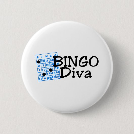 Bingo Diva Ronde Button 5,7 Cm (Voorkant)