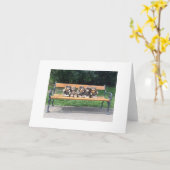 Bingo draagt Wenskaart Kaart (Gele Bloem)