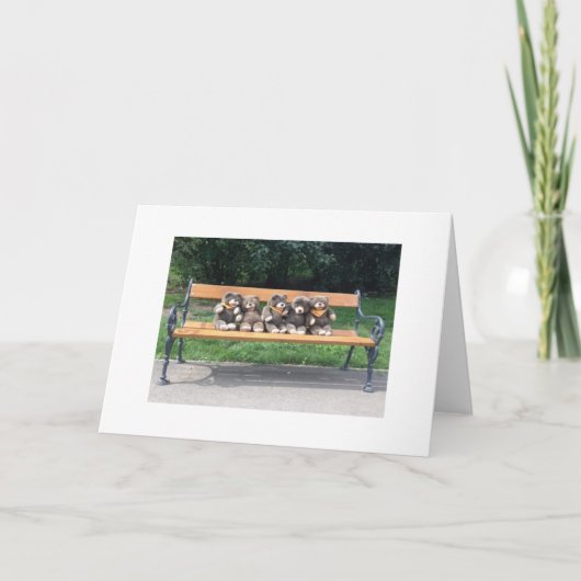 Bingo draagt Wenskaart Kaart (Voorkant)