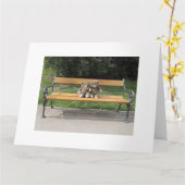 Bingo draagt Wenskaart Kaart (Gele Bloem)