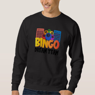 Bingo Dream Team Lucky Game Lottery Mannen Vrouwen Trui