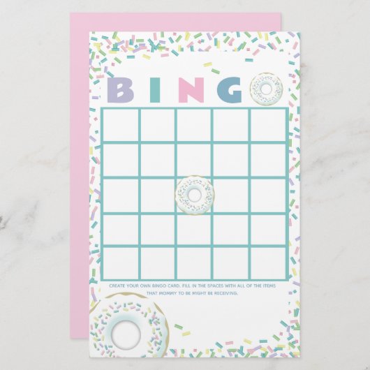 Bingo et arrosage Papeterie (Devant / Derrière)