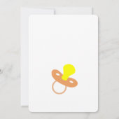 Bingo, Flyer de carte de jeu Baby shower, Chat (Dos)