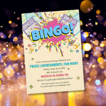 BINGO fondsenwervingskaart school gemeenschap leuk