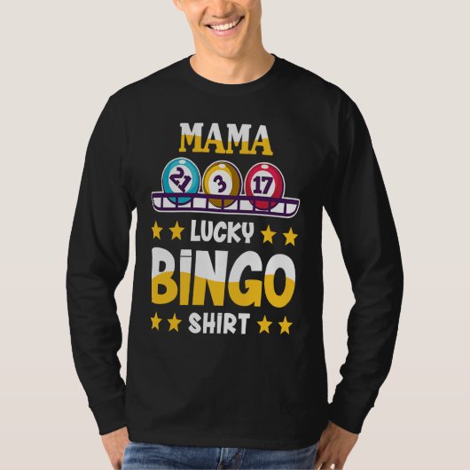 Bingo For Mama Lucky Bingo T-shirt (Voorkant)