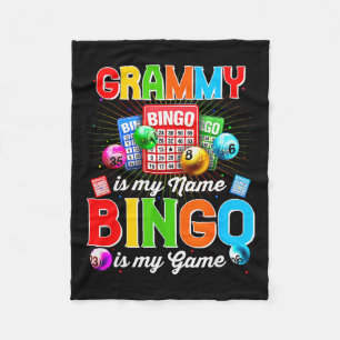 Bingo Funny Grammy Is Mijn Naam Bingo Is Mijn Game Fleece Deken