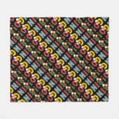 Bingo Gambling word art fleece deken (Voorkant (Horizontaal))