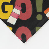 Bingo Gambling word art fleece deken (Hoek)