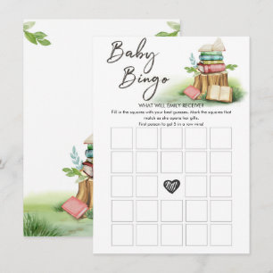 Bingo Game Baby shower Storybook  Informatiekaartje