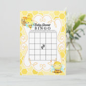 Bingo Game bije Baby shower Kaart (Staand voorkant)