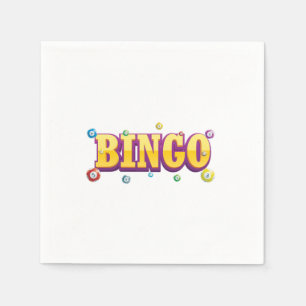 Bingo Game Lucky Player Gambler Gift Servet