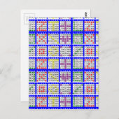 Bingo Game Patronen Groot Net Briefkaart (Voorkant / Achterkant)