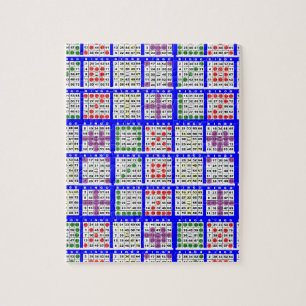 Bingo Game Patronen Grote Legpuzzel