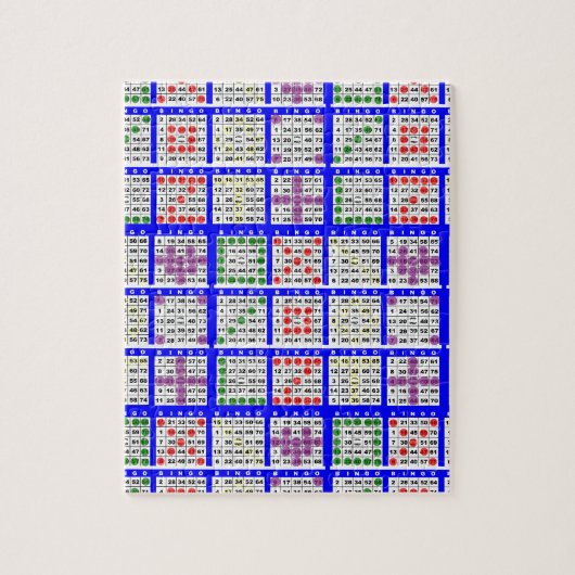 Bingo Game Patronen Grote Legpuzzel (Verticaal)