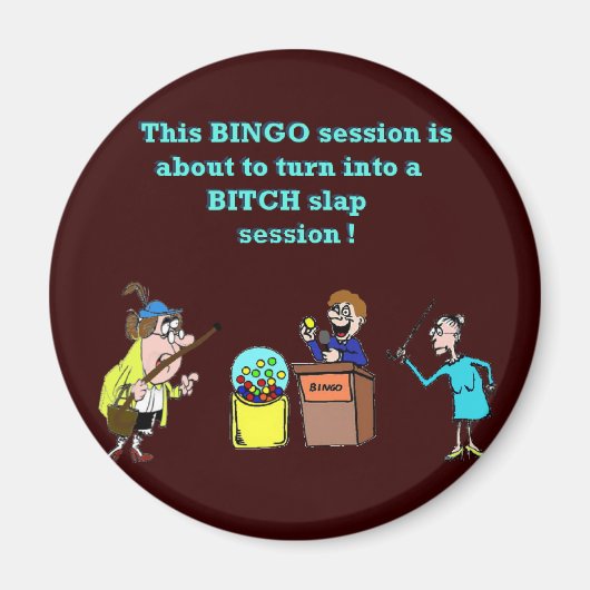 Bingo ging slecht magneet (Voorkant)