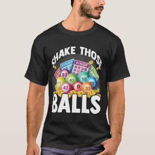 Bingo Grandpa Daubers Gamblers spelen T-shirt