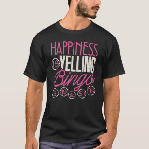 Bingo Happiness is jaloezie Mannen Bingo T-shirt