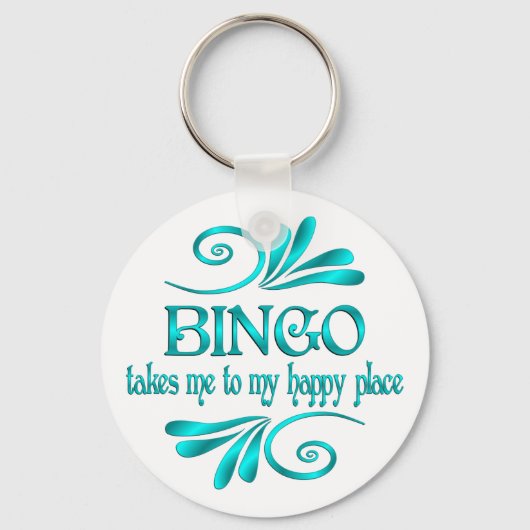 Bingo Happy Place Sleutelhanger (Voorkant)