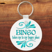 Bingo Happy Place Sleutelhanger (Voorkant)