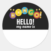 Bingo Hello Name Tag (Voorkant)