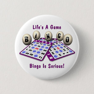 Bingo: Het leven is een spel Ronde Button 5,7 Cm