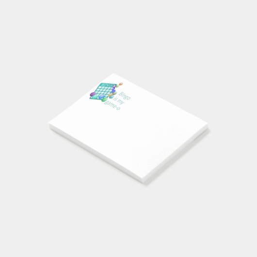 Bingo is mijn Game-o Funny Quote Post-it® Notes (Schuin)