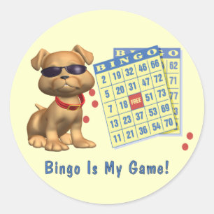 Bingo is mijn spel! ronde sticker