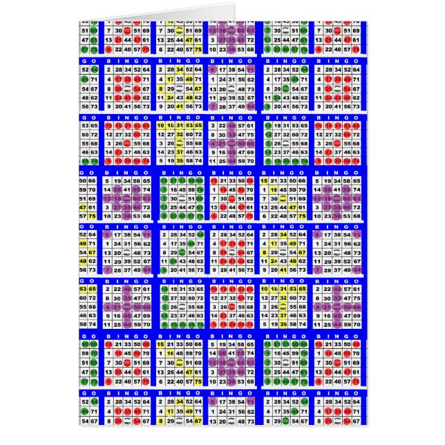 Bingo Jeu Motifs Grand (Devant)