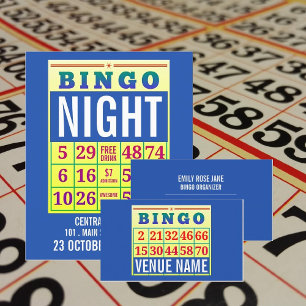 Bingo Kaart, Bingo Night Adverteren Flyer