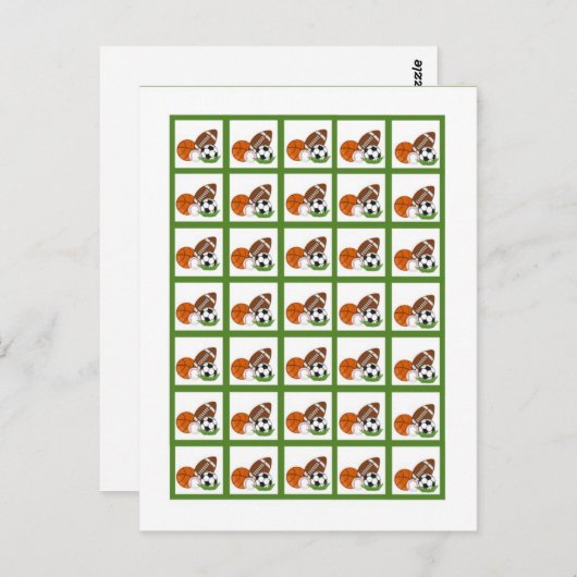 Bingo Kaart Markers All-star Groen (Voorkant / Achterkant)