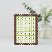 Bingo Kaart Markers Green Mod Mom Polka Dots (Staand voorkant)
