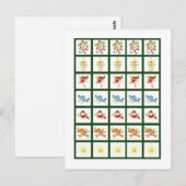 Bingo Kaart Markers Rain-forest Oerwoud Animal (Voorkant / Achterkant)