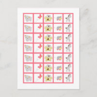 Bingo Kaart Markers Tropische Punch Meisje Oerwoud