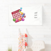 BINGO-Kaart met BINGO Balls Spandoek (Insitu)