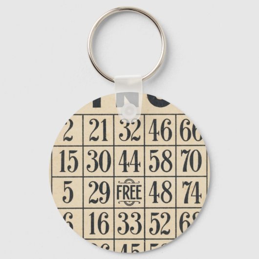 Bingo Kaart Sleutelhanger (Voorkant)