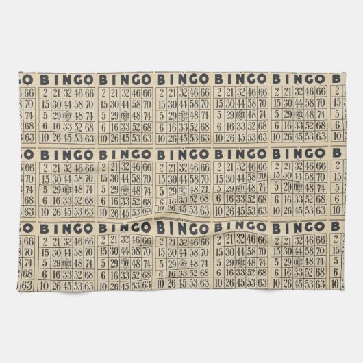 Bingo Kaart Theedoek (Horizontaal)