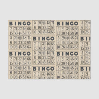 Bingo Kaart Weefpapier Tissuepapier