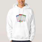 Bingo Kaarten Mannen Hoodie (Voorkant)