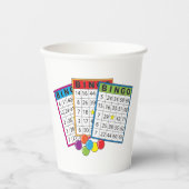 Bingo Kaarten Papieren Bekers (Voorkant)