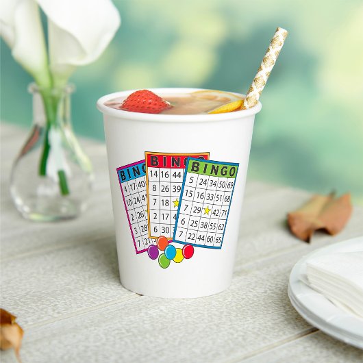 Bingo Kaarten Papieren Bekers