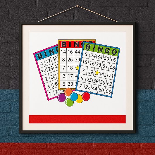 Bingo Kaarten Poster