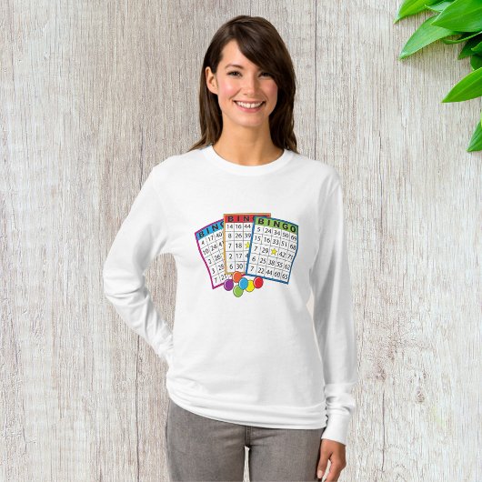 Bingo Kaarten Vrouwen Lang Sleeve T-shirt