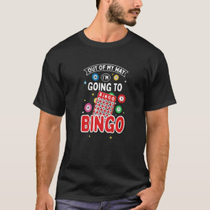 Bingo kaartspel voor aanroeper die naar Bingo gaat T-shirt
