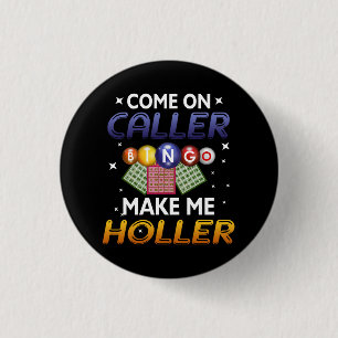 Bingo Lottery Game Lucky-spelers komen op de bezoe Ronde Button 3,2 Cm