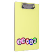 Bingo Lovers Gepersonaliseerde Lucky Bingo Board Klembord (Rechts)
