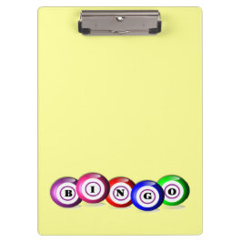 Bingo Lovers Gepersonaliseerde Lucky Bingo Board Klembord