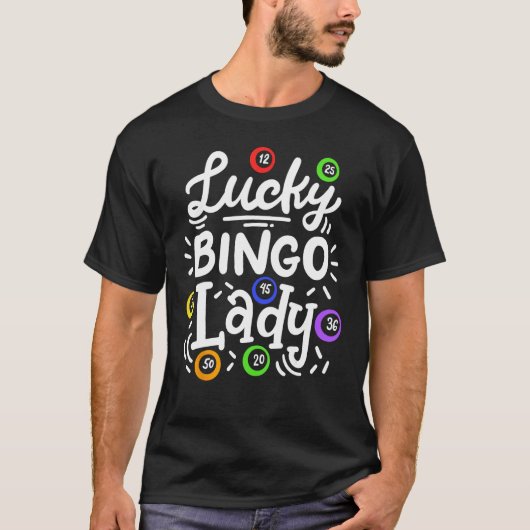 Bingo Lucky Bingo Lady T-shirt (Voorkant)